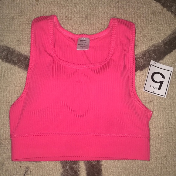 Size small sports bra with padding. Hot pink. - Picture 1 of 1